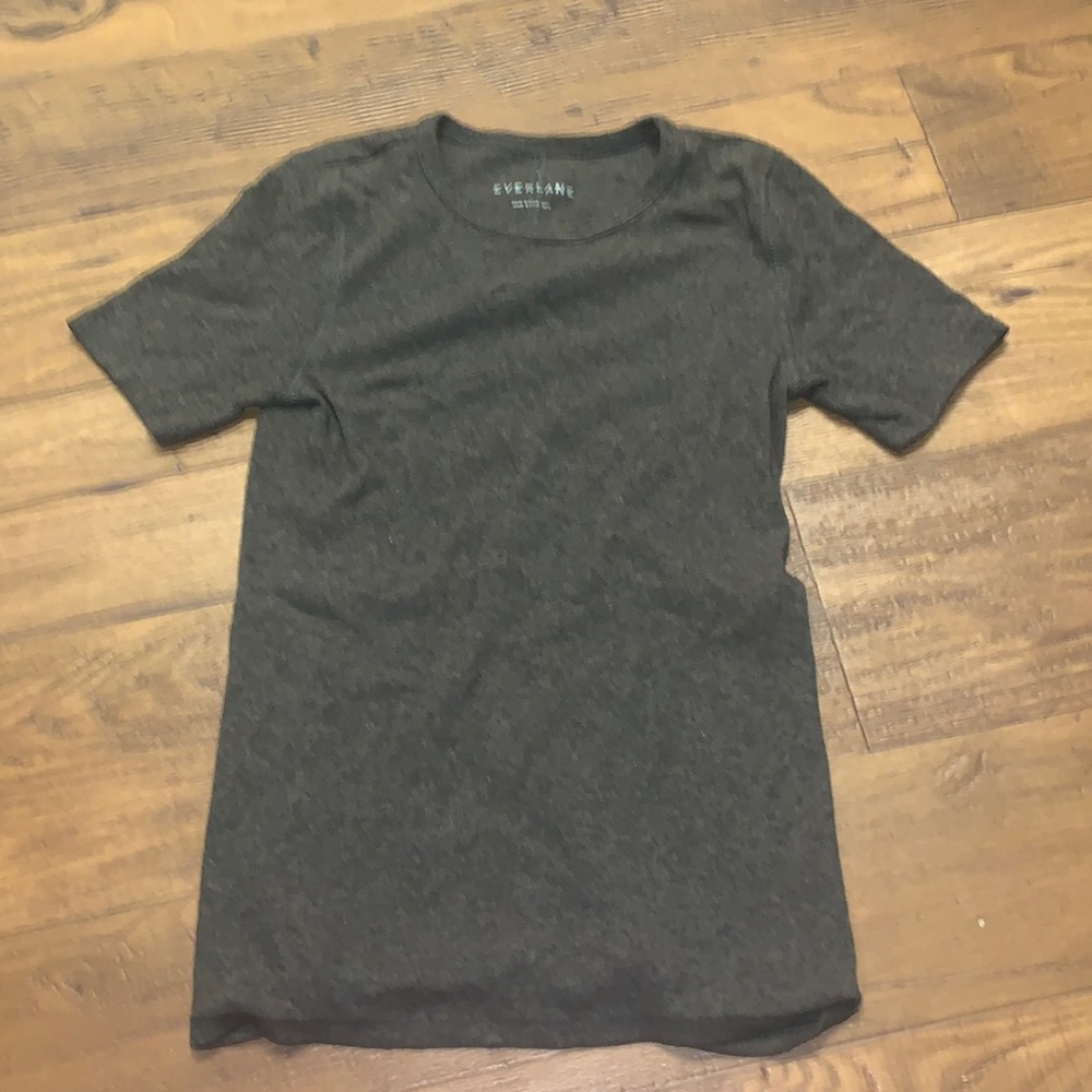 Everlane Pima Micro-Rib Crew Tee